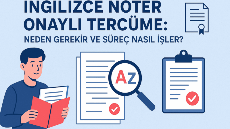 İngilizce Noter Onaylı Tercüme: Neden Gerekir ve Süreç Nasıl İşler?
