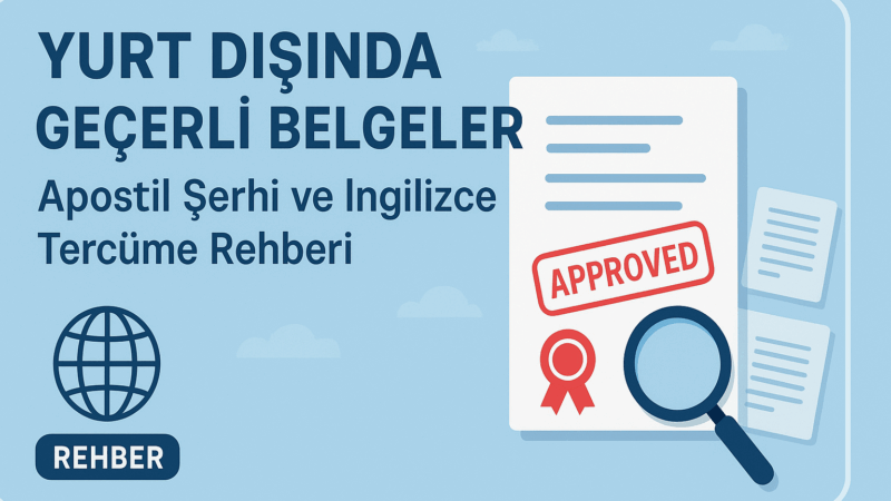 Yurt Dışında Geçerli Belgeler: Apostil Şerhi ve İngilizce Tercüme Rehberi