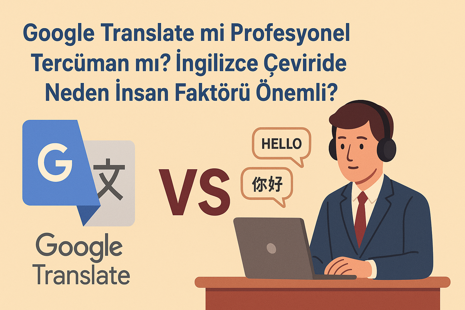 Google Translate mi Profesyonel Tercüman mı? İngilizce Çeviride Neden İnsan Faktörü Önemli?
