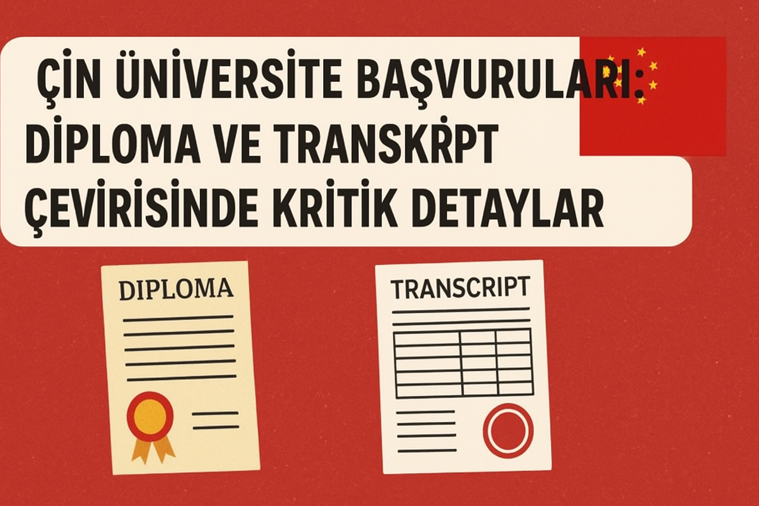 Çin Üniversite Başvuruları: Diploma ve Transkript Çevirisinde Kritik Detaylar